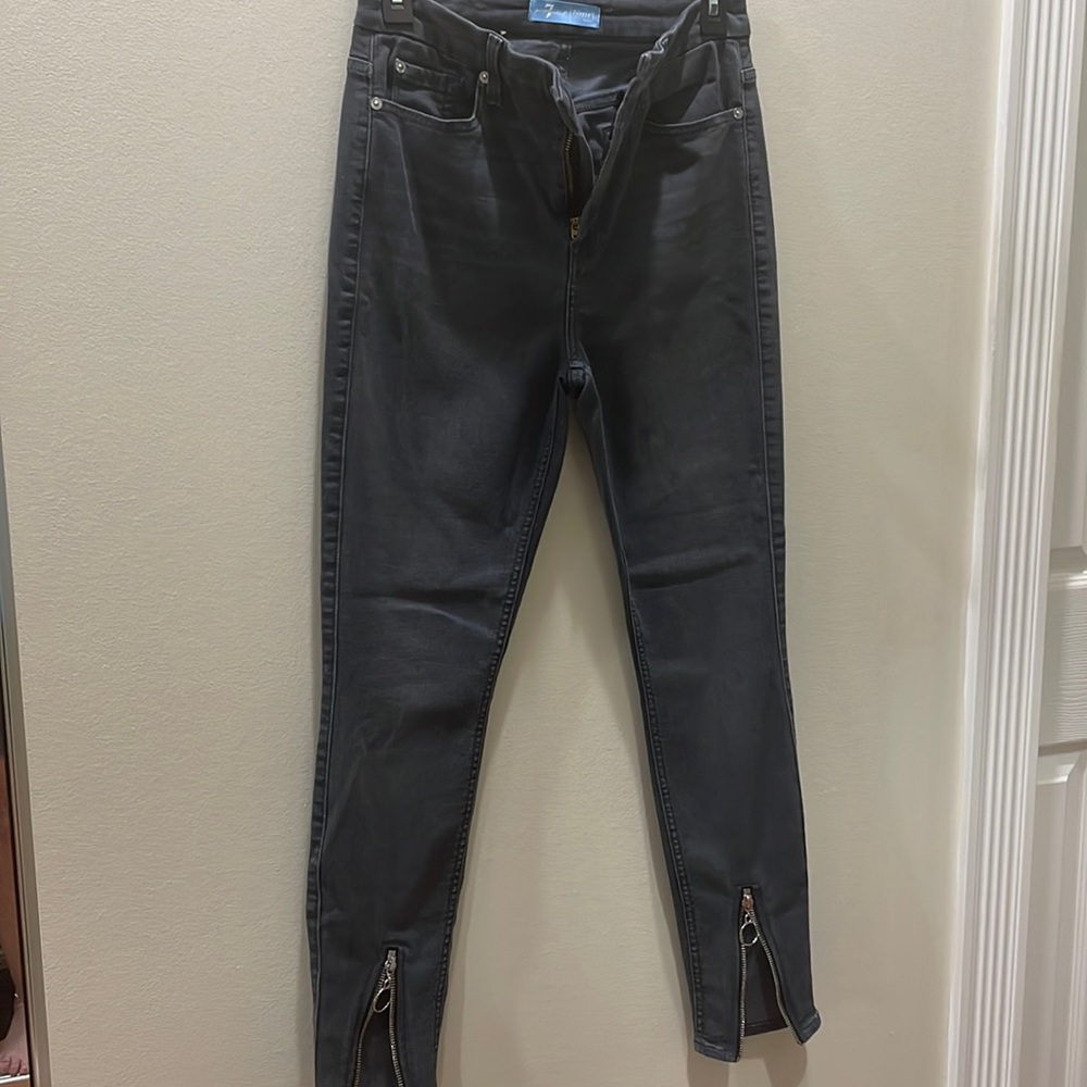 For all Mankind B (air) Denim SKinny jeans with zip up ankle